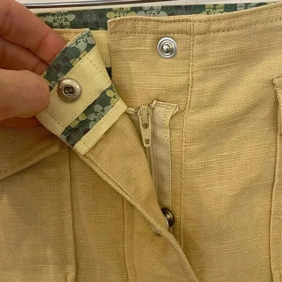 Horny Toad Linen Blend Short Aline Woven Skirt - Picture 3 of 6